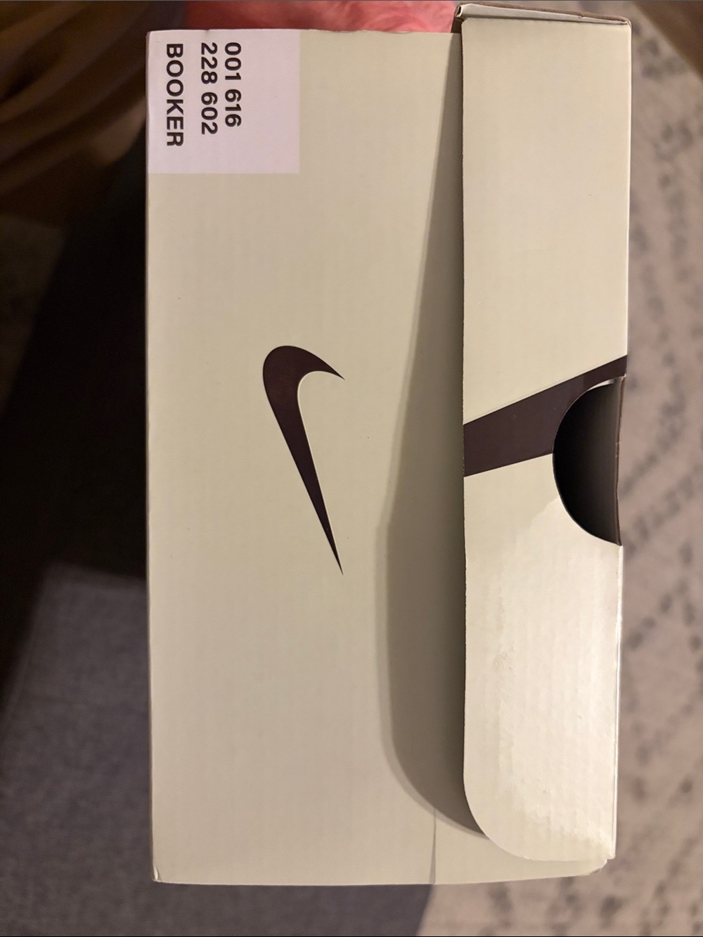 Nike Book 1 NAS Men’s Black, Orange & White Low-Top Sneakers/Speckled Panels - Picture 8 of 15